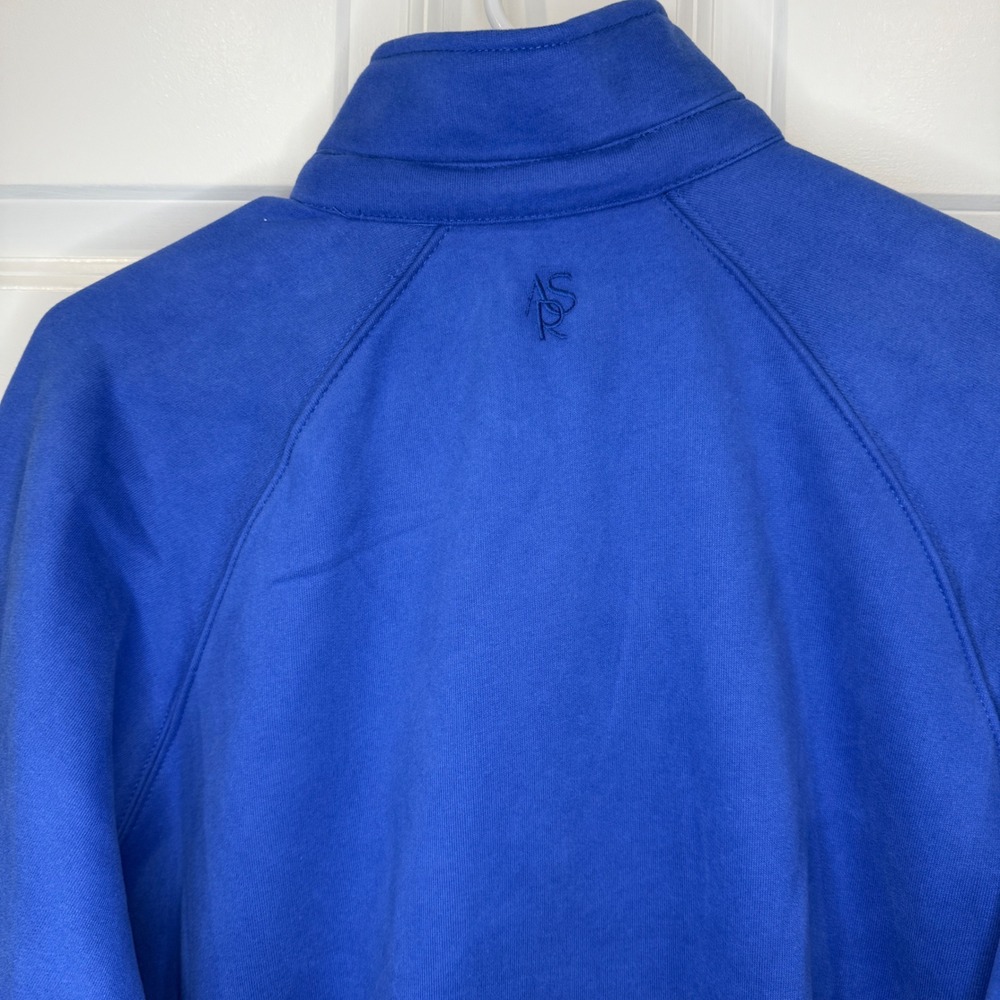 AS Revival Cobalt Blue Snap Henley Balloon Sleeve Sweatshirt Size Medium - Picture 6 of 6